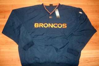 Denver Broncos Pullover Jacket 3XL Tall NFL Apparel  