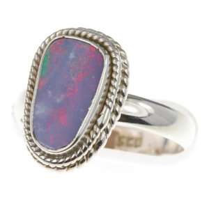    925 Sterling Silver FIRE OPAL Ring, Size 7.25, 4.26g Jewelry