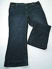 terry lewis blue jeans women s size 20p hemmed inseam 27 boot cut 3 % 