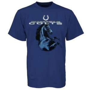   Indianapolis Colts Royal Blue Awesome Stuff T shirt: Sports & Outdoors