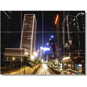  City Picture Wall Tile Mural C135  18x24 using (12) 6x6 
