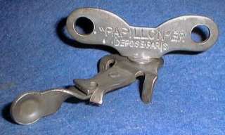 BOTTLE CAN OPENER METAL FRENCH PAPILLION MECHANICAL  