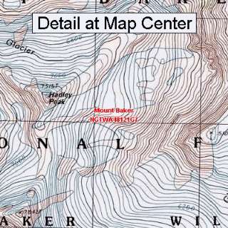  USGS Topographic Quadrangle Map   Mount Baker, Washington 