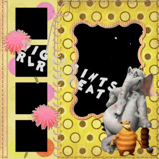 HORTON HEARS A WHO /DR SUESS~DIGITAL SCRAPBOOKING~PAGES  