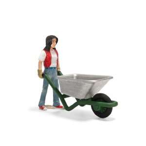  Schleich Stable Girl with Wheelbarrow: Toys & Games