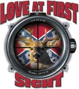 LOVE AT FIRST SIGHT DEER HUNTING T SHIRT GAME HUNT S 3X  