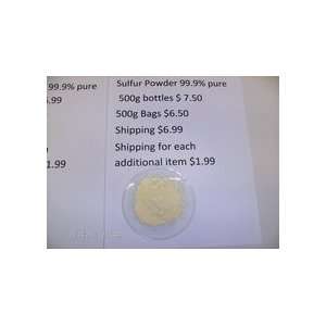  Sulfur Powder 99.9% Pure 500g (Bottles) $18.25 FREE 