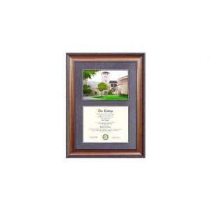  Cal Poly Mustangs Suede Mat Diploma Frame with Lithograph 