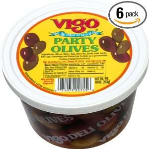 Vigo Party Olives, 10 Ounce Containers: Grocery & Gourmet Food