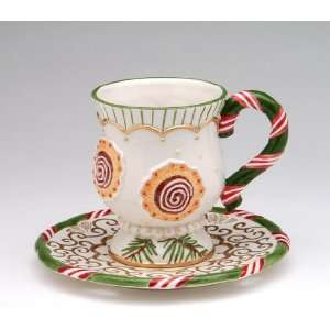  Holiday   Sugar Plum Elves   Mug with Saucer