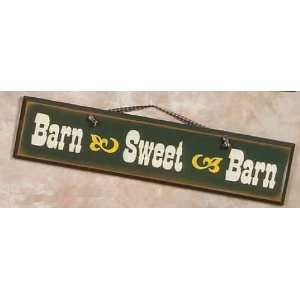  Barn Sweet Barn Rustic Western Wood Sign: Home & Kitchen
