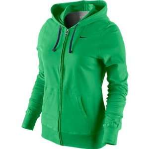  NIKE SOLID SUEDED JERSEY FULL ZIP HOODY (WOMENS): Sports 