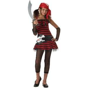 Lets Party By California Costumes Pirate Girl Tween Costume / Red 