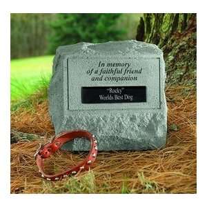  Personalized Faithful Friend Memorial Stone w/ Urn: Patio 