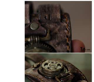   handmade watch studio SteamPunk watch GEOTRONIC backstrap for gift