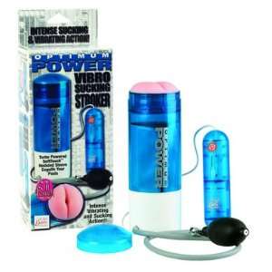  Optimum vibro sucking stroker, blue: Health & Personal 