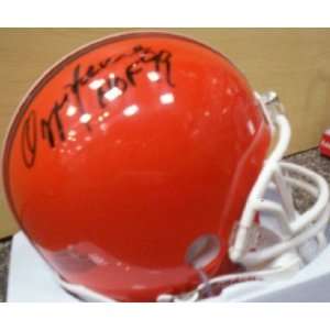  Signed Ozzie Newsome Mini Helmet   Autographed NFL Mini 