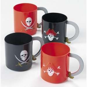  Pirate Mugs   Tableware & Party Mugs: Health & Personal 