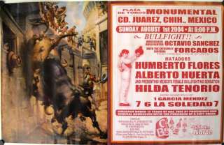 BF04 Bullfight Poster from Mexico, Humberto Flores  