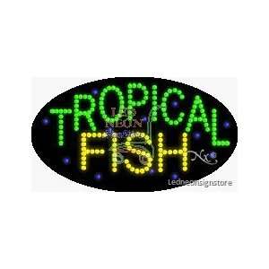  Tropical Fish LED Business Sign 15 Tall x 27 Wide x 1 