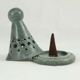 Assorted Celtic Soapstone Incense Cone Burners Small  