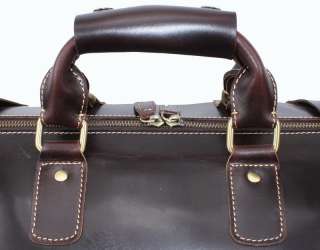 Men Genuine Cowhide Leather Travel Case/Duffle Hand Bag  