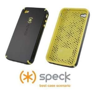 Speck Products CandyShell Case for iPhone 4 (Black / Yellow, Fits AT&T 