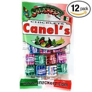 Snackerz Canels Gum, 1.75 Ounce Packages (Pack of 12):  