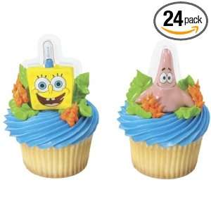 SpongeBob & Patrick Cupcake Toppers   24 Plaques   Eligible for  