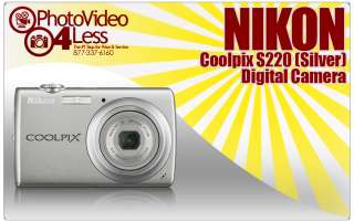 Nikon Coolpix S220 10MP 3X Zoom Digital Camera 0018208261505  