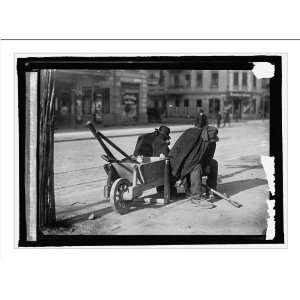  Historic Print (L): Germany. Street sweepers taking 