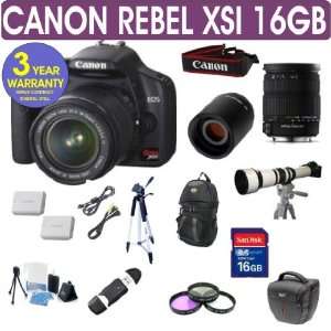 Canon Rebel XSi + Sigma 18 200mm F3.5 6.3 DC OS Lens + 650 1300mm Zoom 