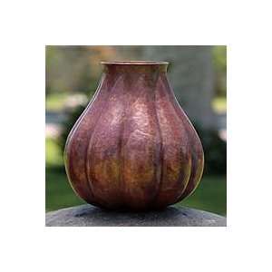  NOVICA Copper vase, Gourd