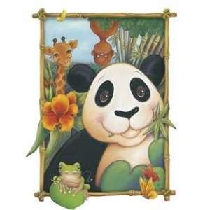    Panda Window Peel & Stick   Large  Wall Mural: Home & Kitchen