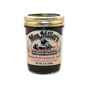 Mrs. Millers Homemade No Sugar Rhubarb Strawberry Jam  