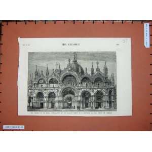   1879 Church St Mark Venice Architecture Building Print