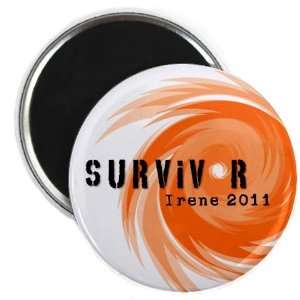  SURVIVOR 2011 Hurricane Irene Orange 2.25 inch Fridge 