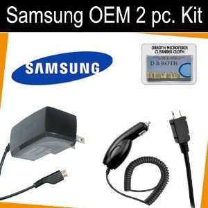 Pc. Set OEM Travel Charger + OEM Car Charger for your Samsung Code 