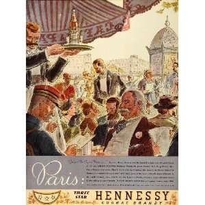  1934 Ad Hennessy Cognac Brandy Schieffelin France Drink 