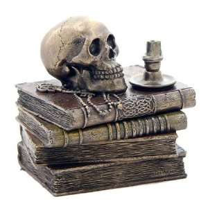 Wizards Study Trinket Box with Skull and Candle:  Home 