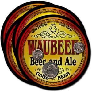  Waubeek , WI Beer & Ale Coasters   4pk 