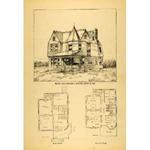   House C. Stilson New Haven   Original Halftone Print: Home & Kitchen