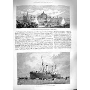  1888 CHANNEL SHIP INVICTA CALAIS BRUSSELS EXHIBITION: Home 