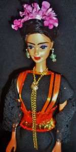 Frida Kahlo ~ Mexican Artist ~ Hispanic OOAK Barbie doll  