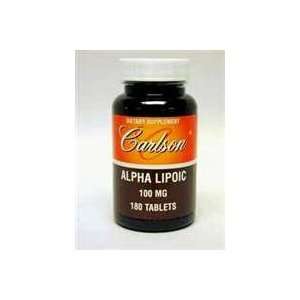  Carlson Labs   Alpha Lipoic Acid   180 tabs / 100 mg 