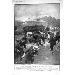  1920 STEEPLECHASING HORSE RACING SPORT SANDOWN FOX HUNTING 