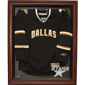  Caseworks Dallas Stars Brown Jersey Display Case Sports 
