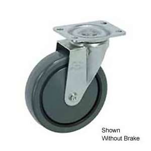 Faultless Swivel Plate Caster 4 Polyurethane Wheel With Brake:  