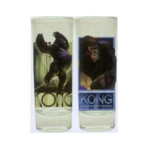   King Kong Two Faces of Kong Shot Glass (2) Shooter Set Toys & Games