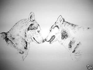 Siberian Husky Kiss By Lyn St.Clair  